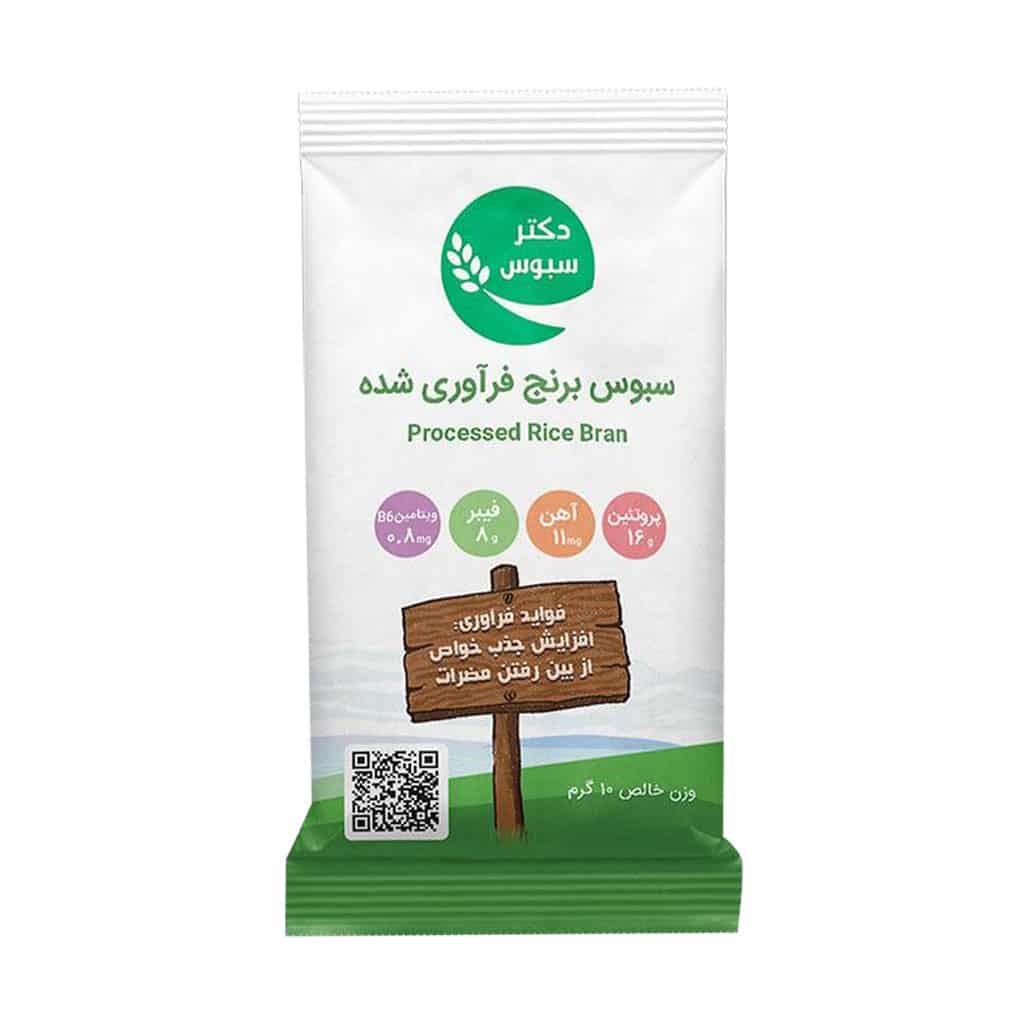ساشه سبوس برنج فرآوری شده دکتر سبوس 10 گرم