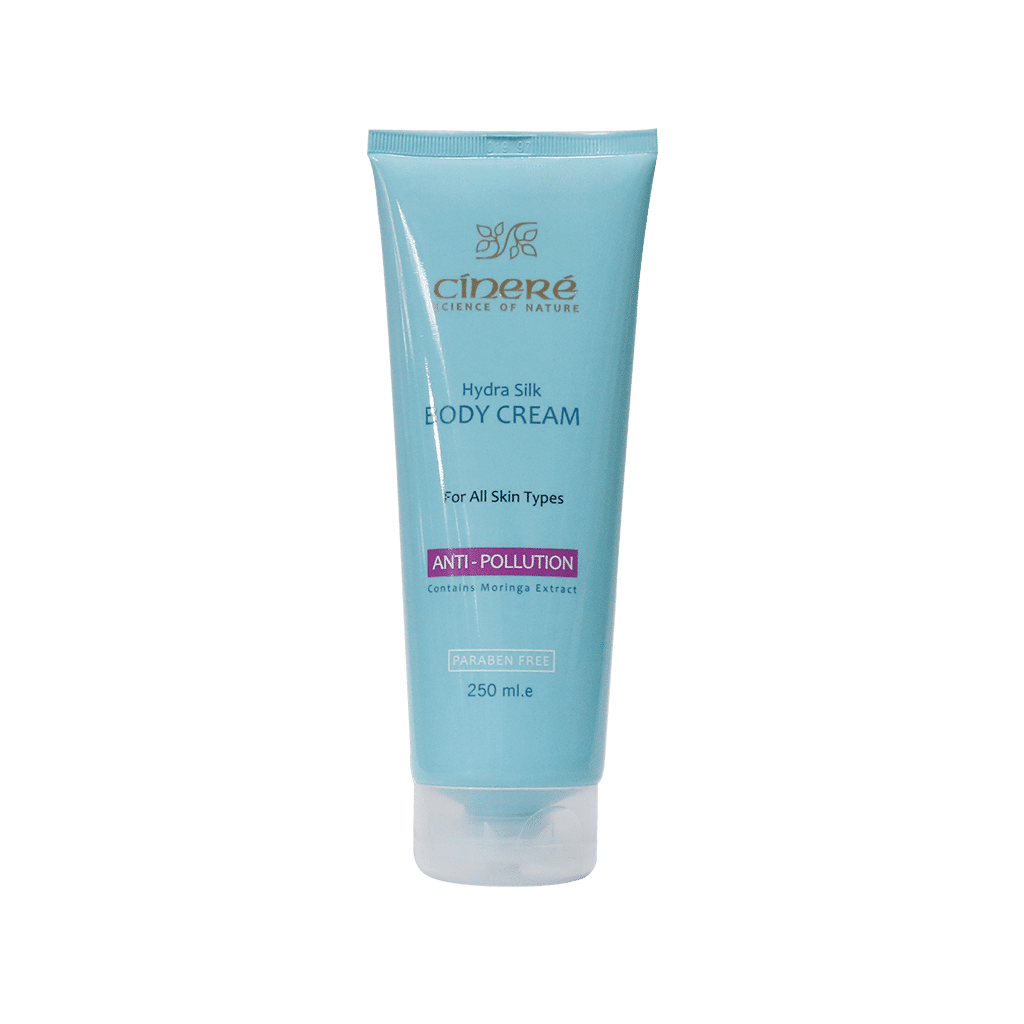 کرم بدن ضد آلودگی هوای سینره سری Hydra Silk حجم 250 میلی لیتر