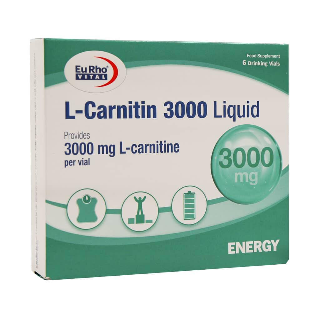 ویال خوراکی ال کارنیتین 3000 میلی گرم یوروویتال 6 عدد-.jpg