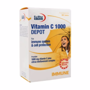 قرص ویتامین C 1000 میلی گرم دپو یوروویتال 60 عدد