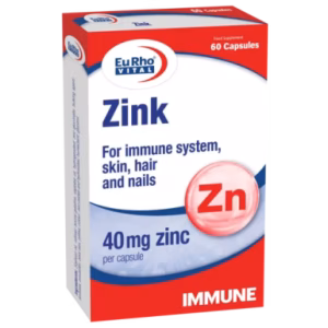 کپسول زینک 40 میلی گرم یوروویتال – 60 عدد