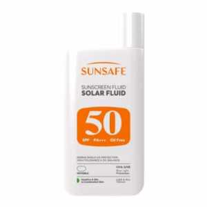 ضد آفتاب فلوئیدی SPF50 پوست های حساس، چرب و مستعد آکنه سان سیف - 55 گرم