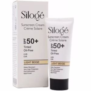 کرم ضد آفتاب رنگی بژ روشن سیلوژه SPF ۵۰ فاقد چربی مناسب انواع پوست _ ۴۰ میل