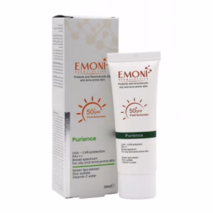 کرم ضد آفتاب فلوئید پیورینس SPF50 امونی مناسب پوست چرب و مستعد آکنه - 50 میل