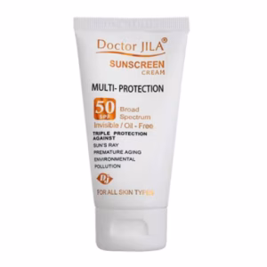 ضد آفتاب بی‌رنگ مولتی پروتکشن SPF50 دکتر ژیلا - 50 میل