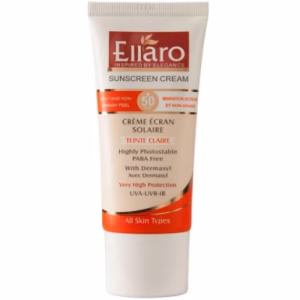 کرم ضد آفتاب رنگی الارو SPF50 مناسب انواع پوست بژ روشن - ۵۰ میل