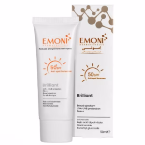 کرم ضد آفتاب SPF50 ضد لک برلیانت امونی (بدون رنگ) - 50 میل