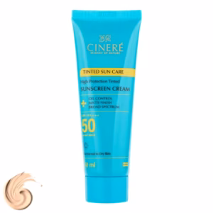 کرم ضد آفتاب رنگی +SPF50 سینره - 50 میل