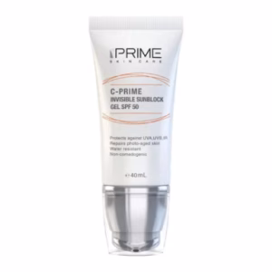 ژل ضد آفتاب فاقد رنگ ویتامین سی SPF 50 پرایم - 40 میل