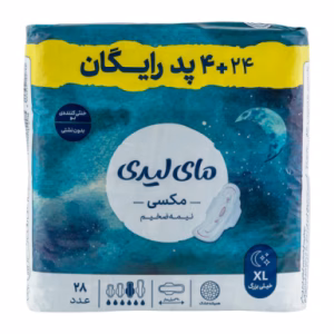 نوار بهداشتی مکسی نیمه ضخیم مای لیدی - 28 عددی