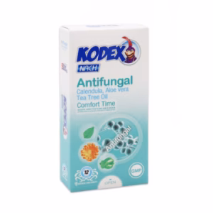 کاندوم ضد قارچ کدکس مدل انتی فونگال - بسته 12 عددی