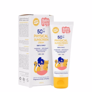 کرم ضدآفتاب فیزیکی کودک و خانواده SPF +50 بیبی فرست - 50 میل