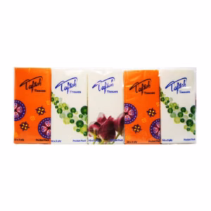 دستمال کاغذی جیبی سه لایه تافته - 10 عددی