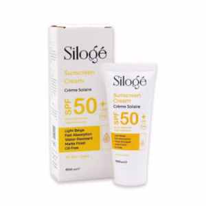 کرم ضد آفتاب رنگی بژ SPF50 فاقد چربی مناسب پوست چرب و مختلط سیلوژه  - 40 میل
