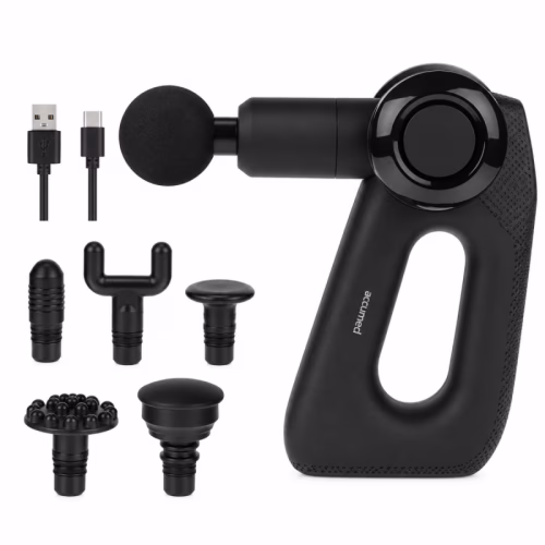 Black Massage Gun Set and Accessories.png