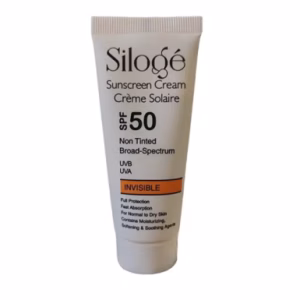 کرم ضدآفتاب بی‌رنگ با SPF50+ مناسب پوست‌های معمولی تا خشک سیلوژه - ۴۰ میل