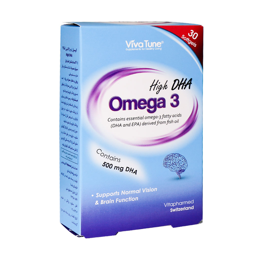 کپسول نرم ژلاتینی امگا 3 مدل High DHA ویواتیون - 30 عددی