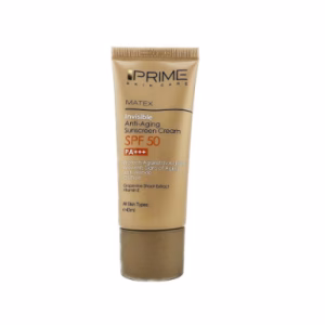 کرم ضد آفتاب بی رنگ جوان کننده SPF50 پرایم - 40 میل