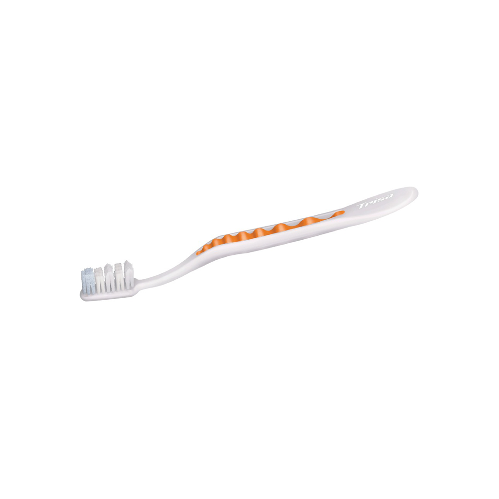 Trisa Pearl White Medium Toothbrush1