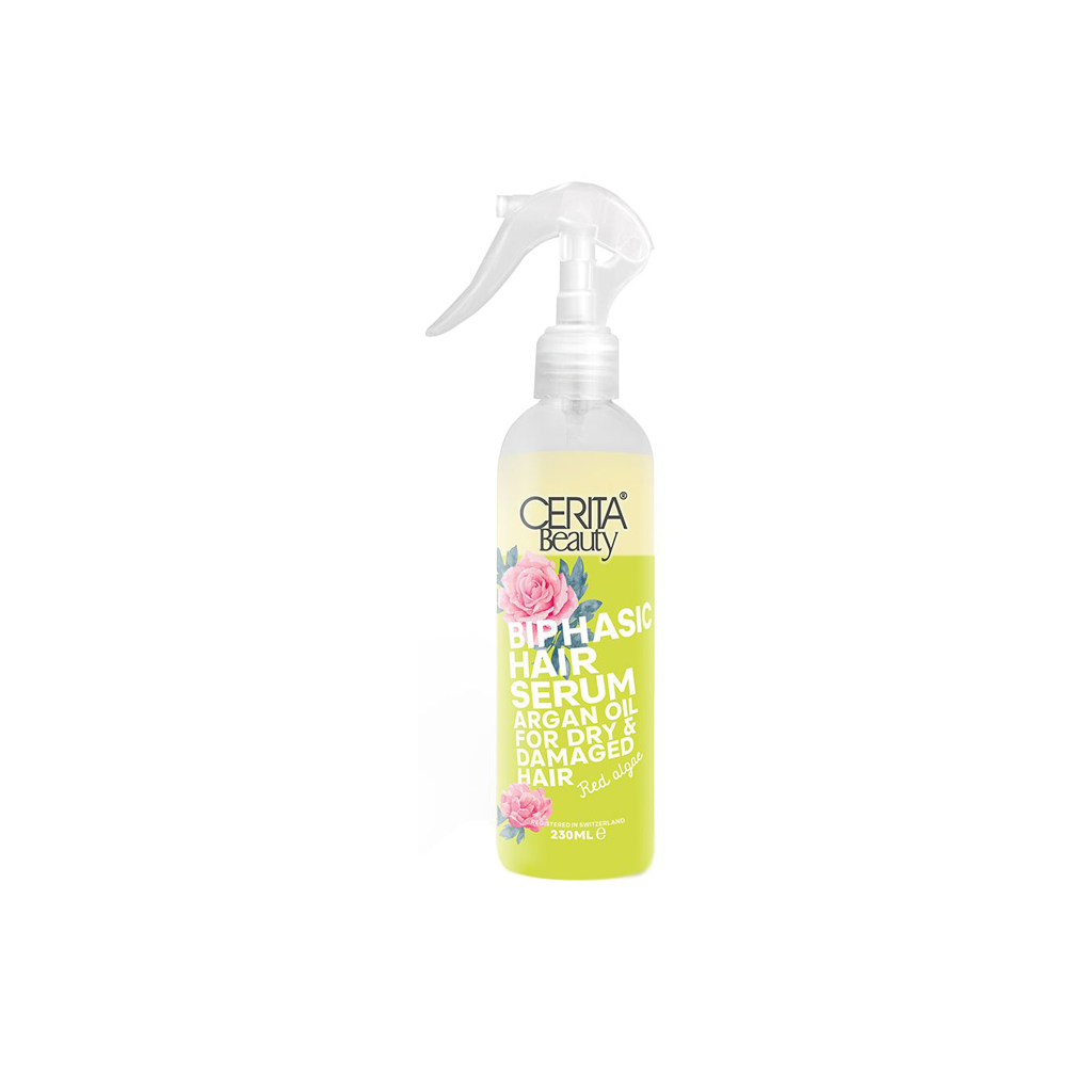 Beauty-Biphasic-Hair-Serum-With-Argan-Oil-For-Dry &-Damaged-Hair-CERITA-beauty