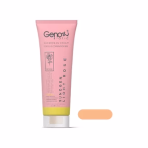 کرم ضد آفتاب لایت رز پوست چرب و مختلط SPF50 ژنوبایوتیک - 50 میل
