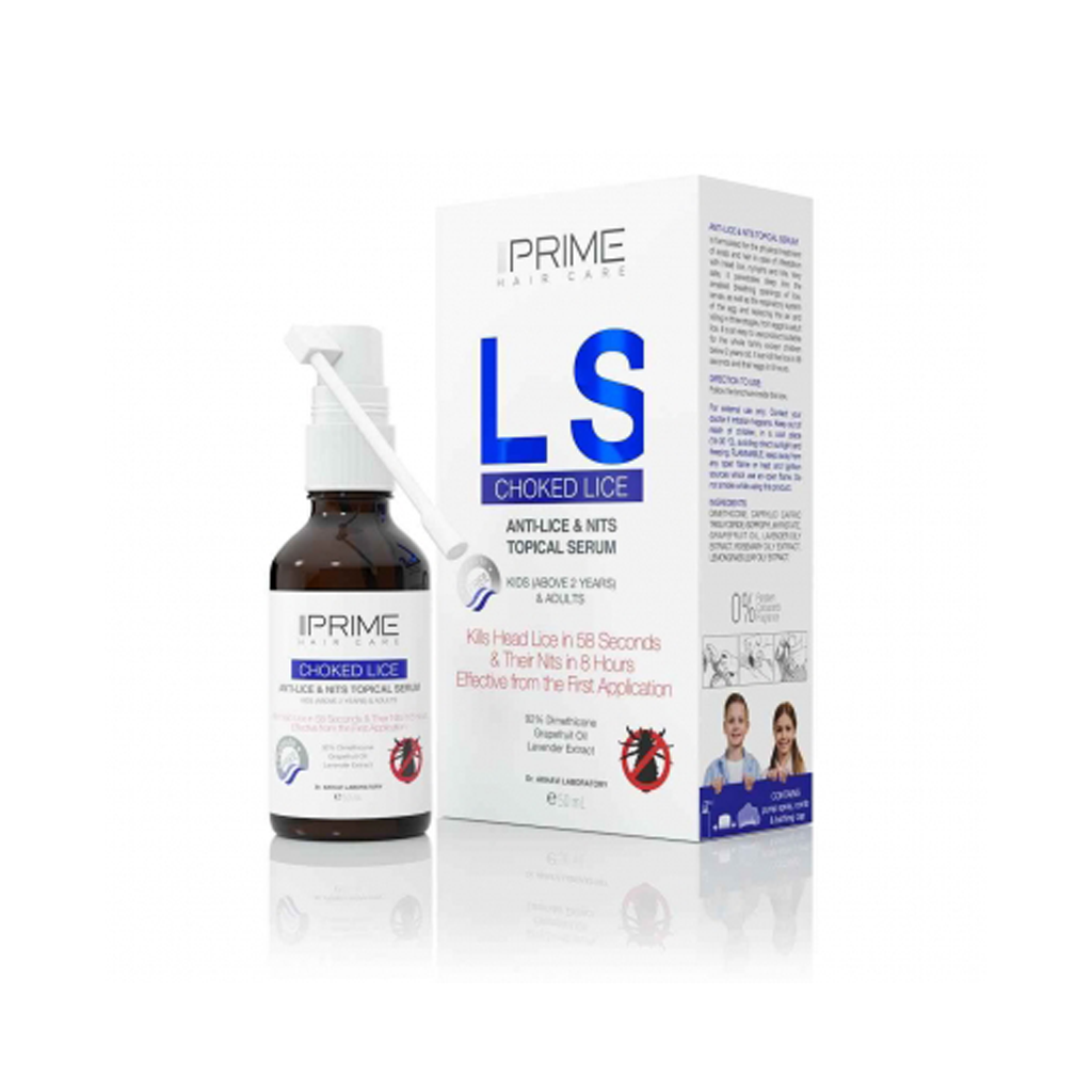 PRIME ANTI-LICE & NITS TOPICAL HAIR SERUM CHOKED LICE 50 ML
