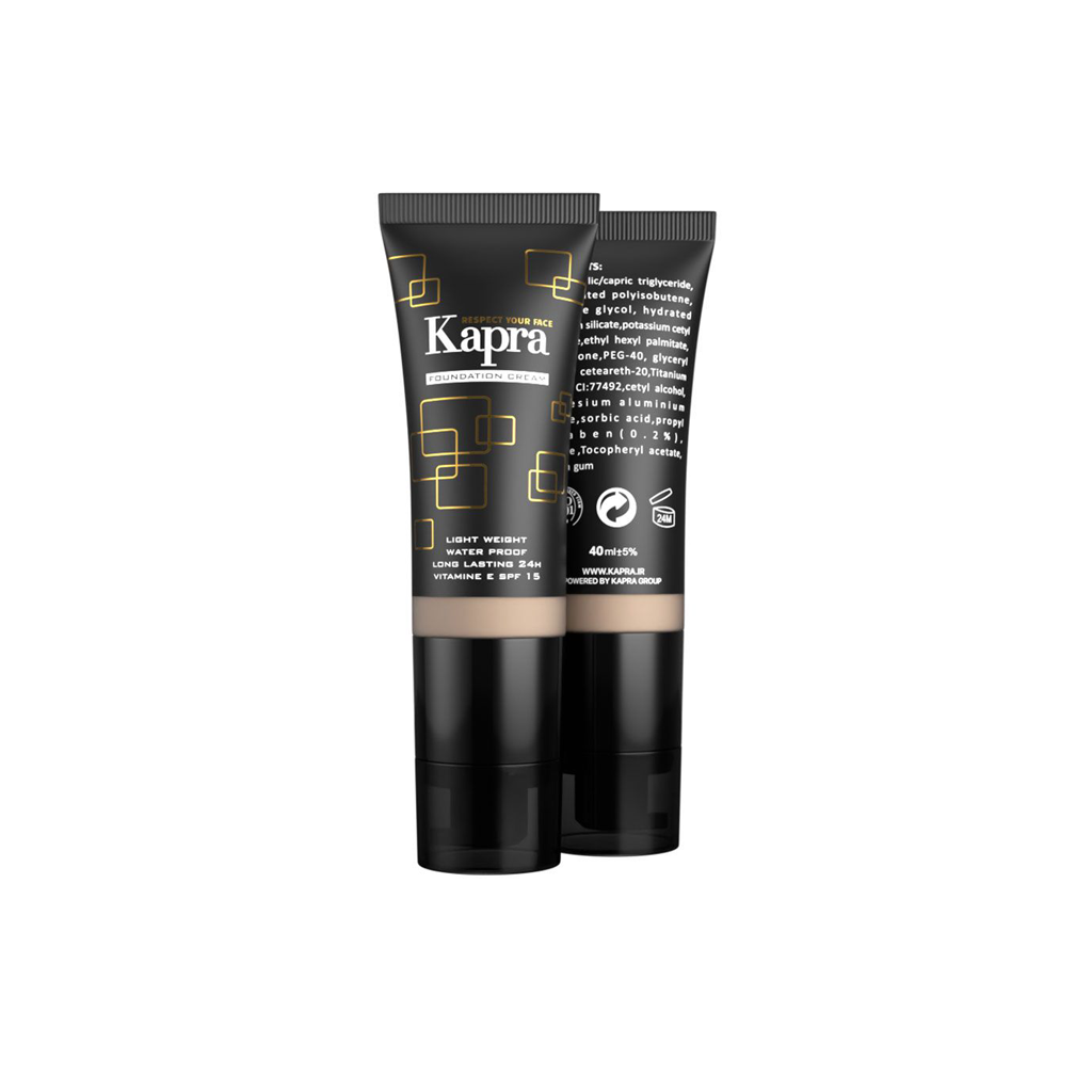 KAPRA-LIGHT-WEIGHT-FOUNDATION-CREAM-WP-LL-VIT-E-SPF15-NO-600-40-ML
